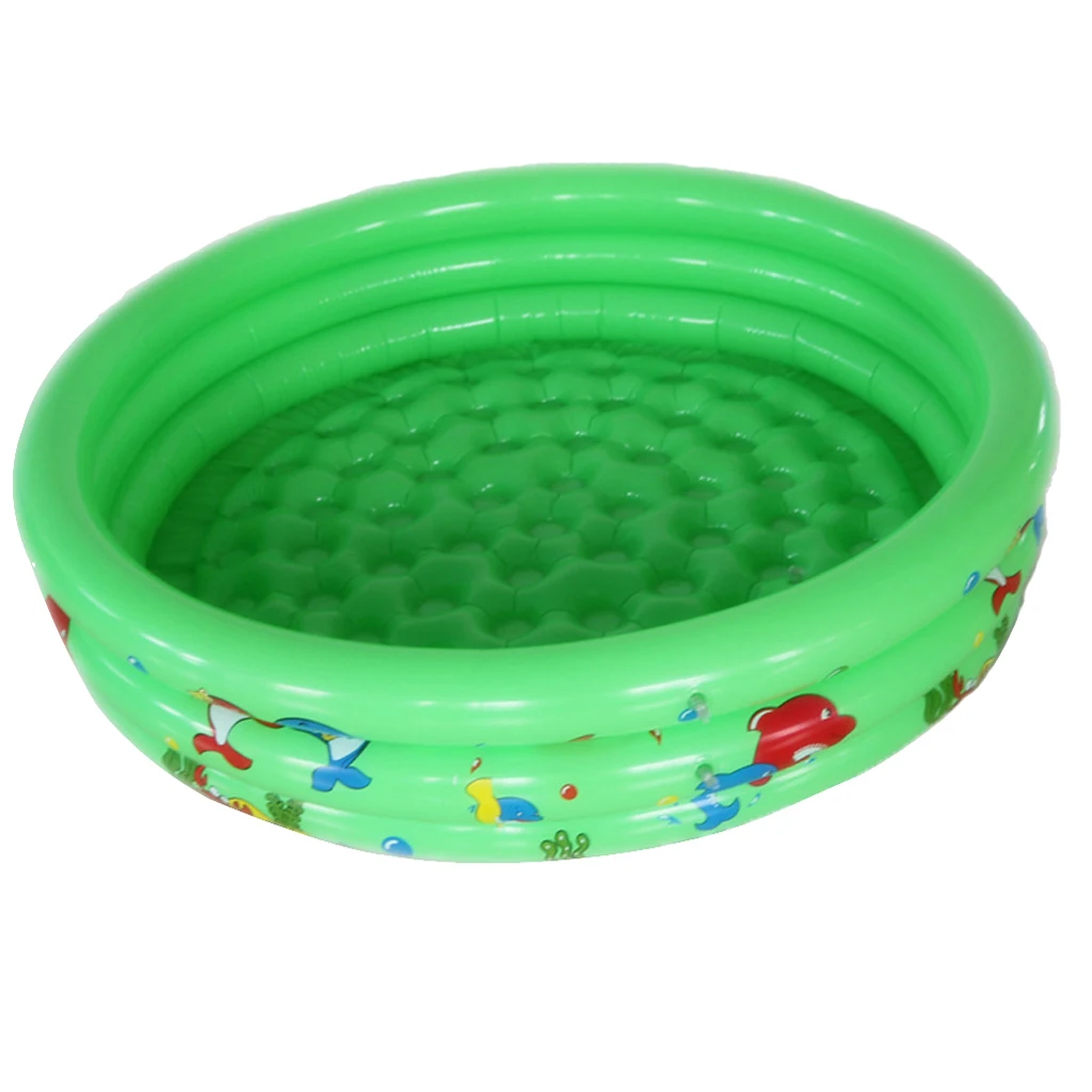 Portable Household 3-Ring Inflatable Children's Swimming Pool Tub Backyard Baby Adult Home Paddling Pool Home Bathtub