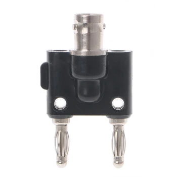 

BNC Female Jack To Dual Stacking Banana Male Plug RF Connector Adapter R9JF