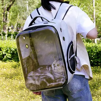 

Pet Dog Cat Astronaut Backpack Space Capsule Breathable Outdoor Carrier Bag for Travel Hiking Walking