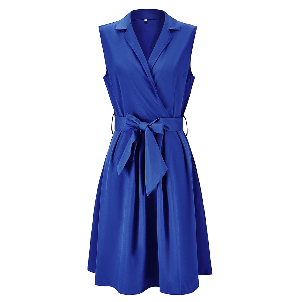 solid blue maxi dress