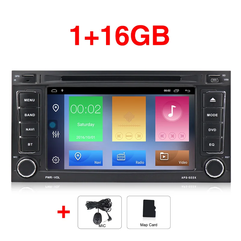 Новинка! 2+ 32G Android 9,1 автомобильный dvd gps Navigagion для Фольксваген туарег Т5 транспортер Радио Аудио FM wifi 1024*600 видео плеер - Цвет: Car dvd