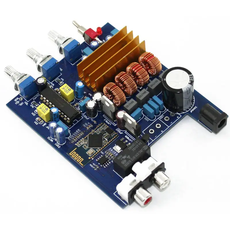 Tpa3116+ Lm1036 Bluetooth 2,0 класса D 2 канальный усилитель доска 50 Вт+ 50W с высокими частотами регулировки баса