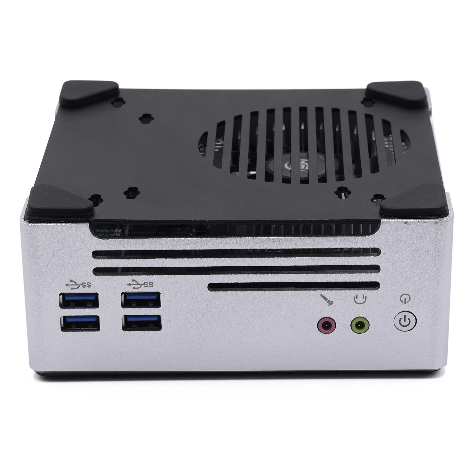 Мини ПК Core i7 7820HK i5 7440HQ Dual M.2 NVME SSD Wifi Windows 10 Pro HDMI DP Client max 64 Гб RAM маленький настольный