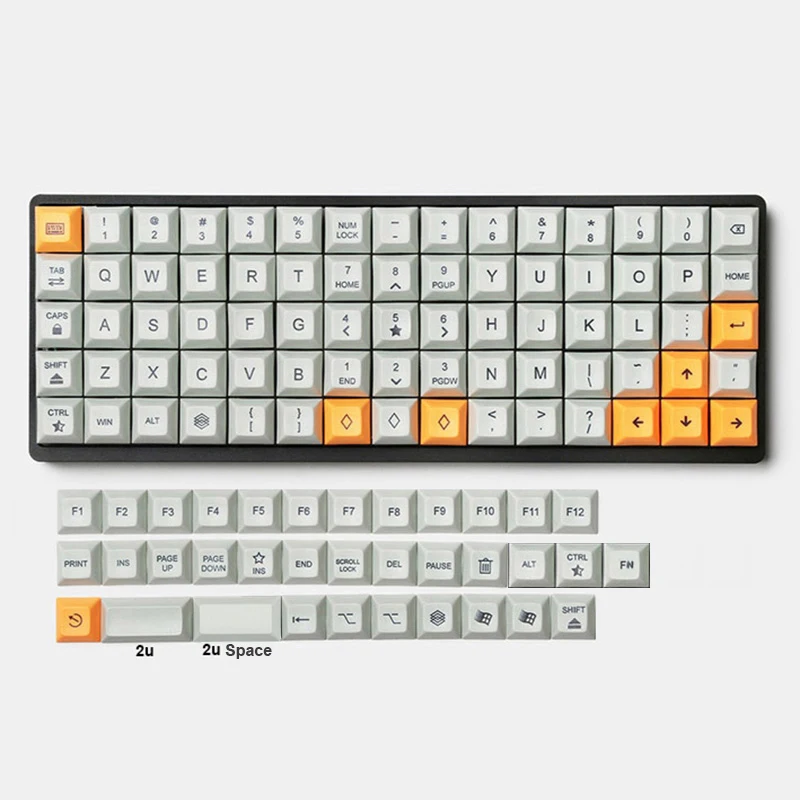 Tecladas Dsa para Teclado Mecânico. Botões para Teclado Ortopédico Niu40 Xd75 Rgb75