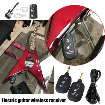 

UHF Guitar Wireless System Transmitter Receiver Built-in Rechargeable Built- in Rechargeable Wireless Guitar Transmitter