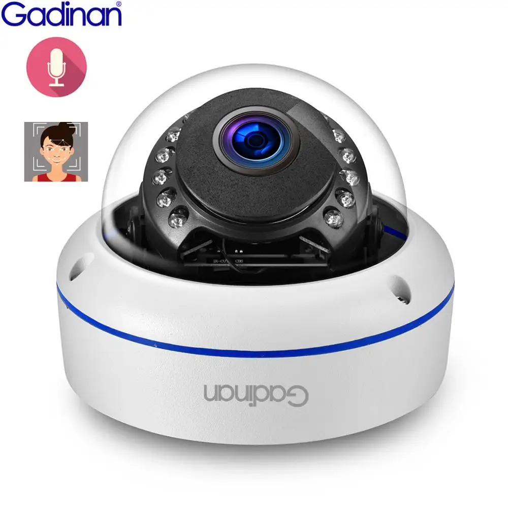 5MP 2MP 2.8mm Wide Angle Security POE IP Camera Audio Face ...