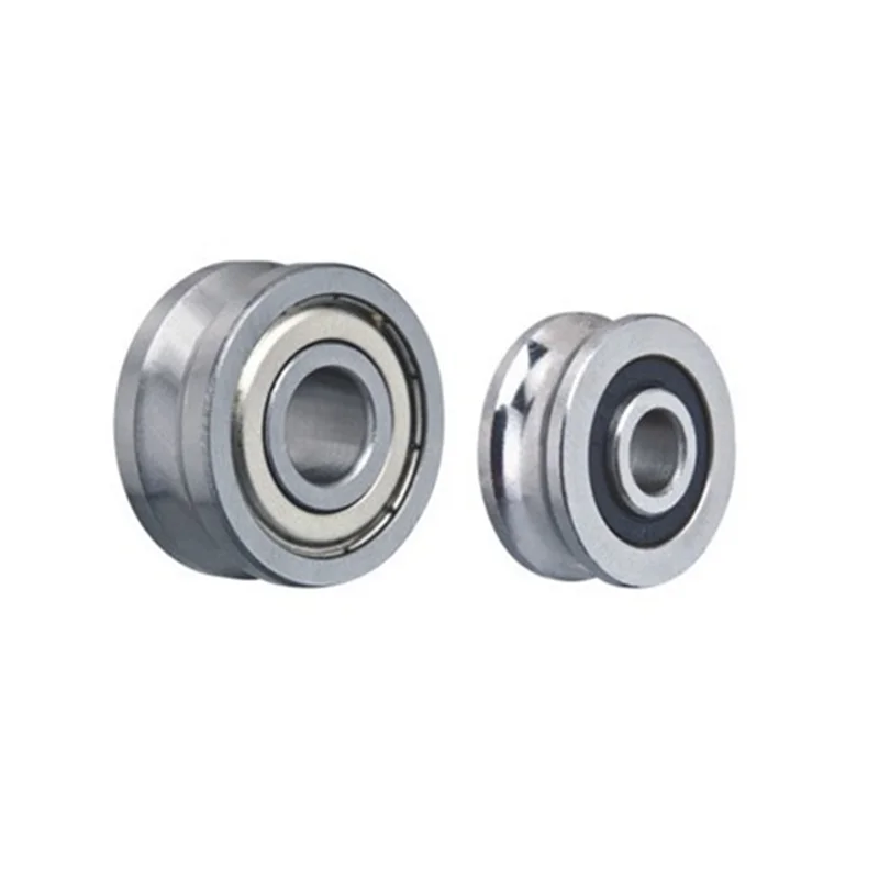 20 Stück LFR50/5-4NPP LFR50/5-4KDD U-Nut-Riemenscheiben-Schienenführungsrollenlager 5 * 16 * 7/8 mm LFR50-5-4ZZ LFR50-5-4RS 4 mm Welle – Detail 1