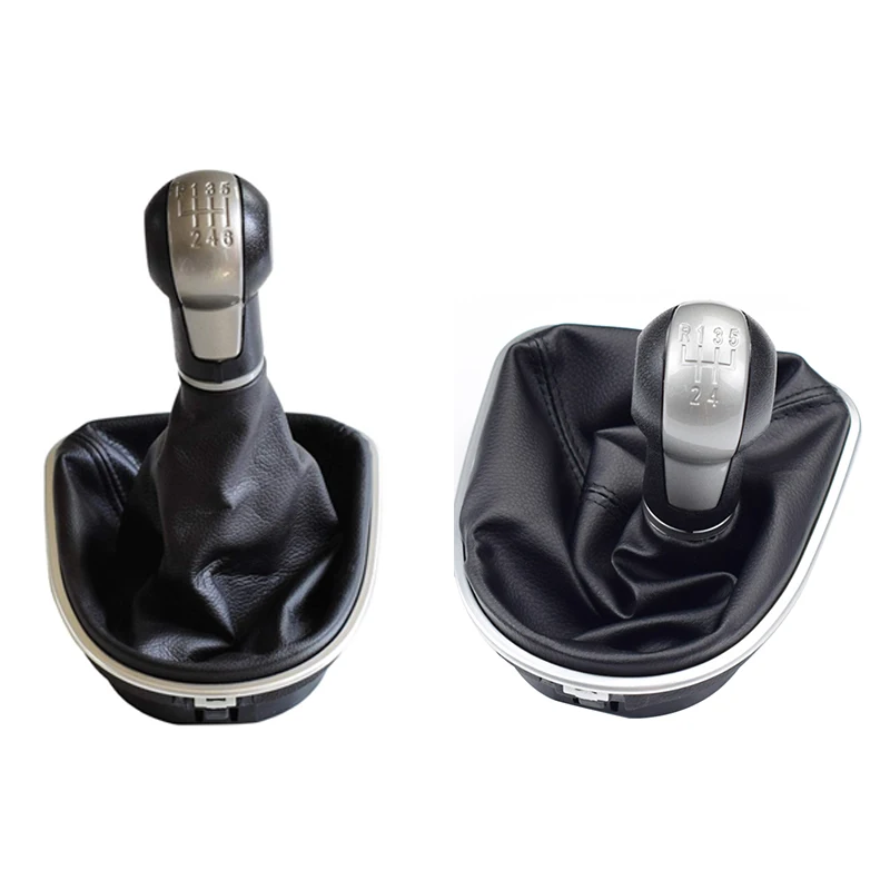 Gear Shift Knob Lever Leather Gear Shift Knob Head for Seat Leon II