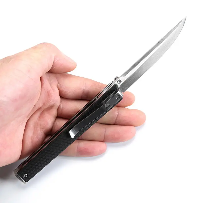 Online 7096 CEO della lama di tasca 8Cr13 in acciaio della lama di sopravvivenza esterna EDC campeggio con strumenti di Vetro Rinforzato Manico In Nylon Leggero