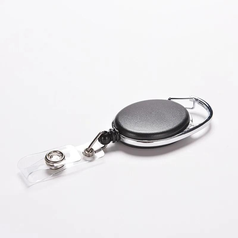 Creative Key Holder Organizer Pull Ring ID Card Badge Tag Belt Clip Chain Metal Housing Plastic Covers hot | Багаж и сумки