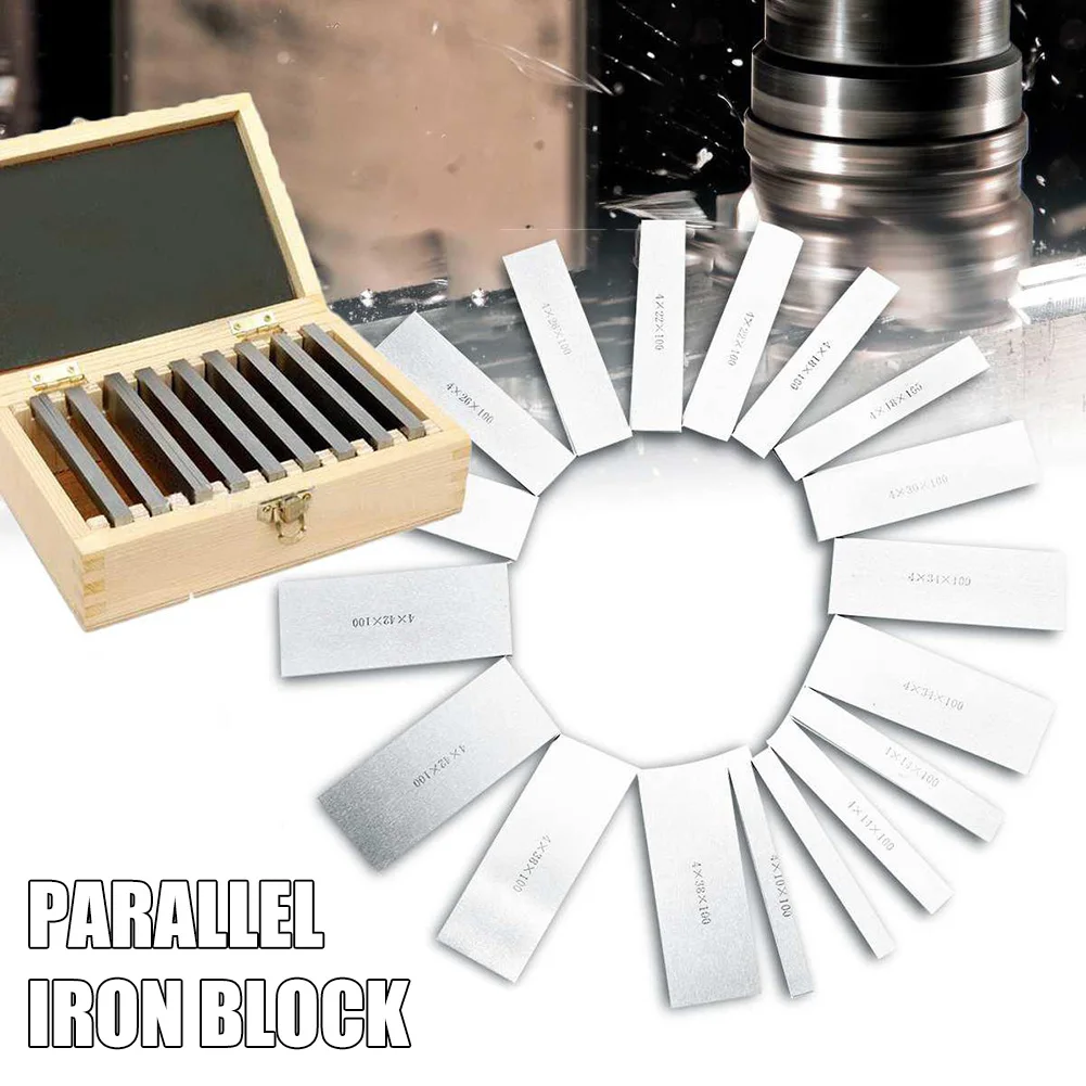 

9 Pairs High-precision Manufactured Parallel Pad Gauge Blocks CNC Milling Pads Set HVR88