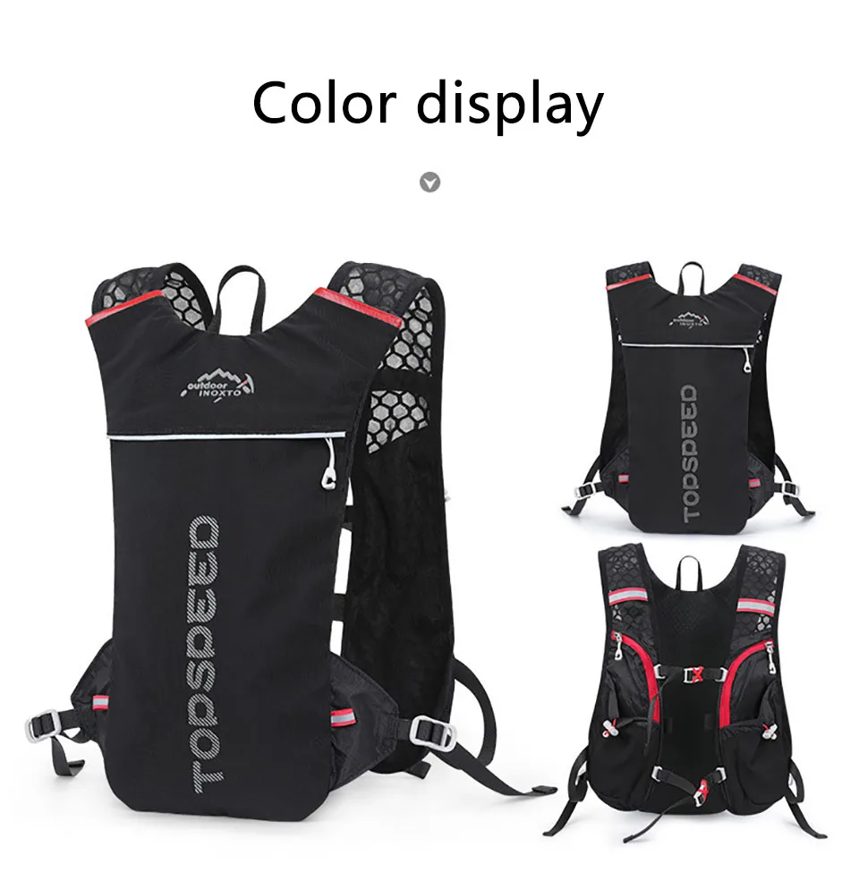 Trail Running5L Ultralight Backpack, Hydration Jogging Vest, Marathon