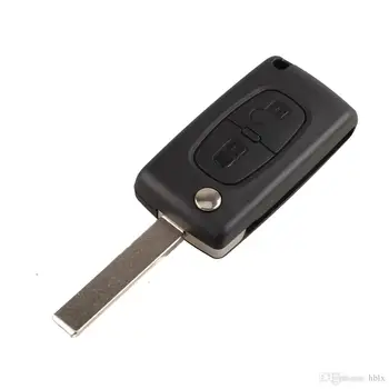 

Sale! 2 Button Car Replacement Flip Key Fob Case Shell Blade for PEUGEOT 207 307 308 407 AUP_41T