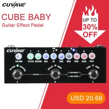 CUVAVE CUBE BABY Portable Multifunctional Electric Guitar Effect Pedal Combined Guitar Pedal Recording Audio Interface Function