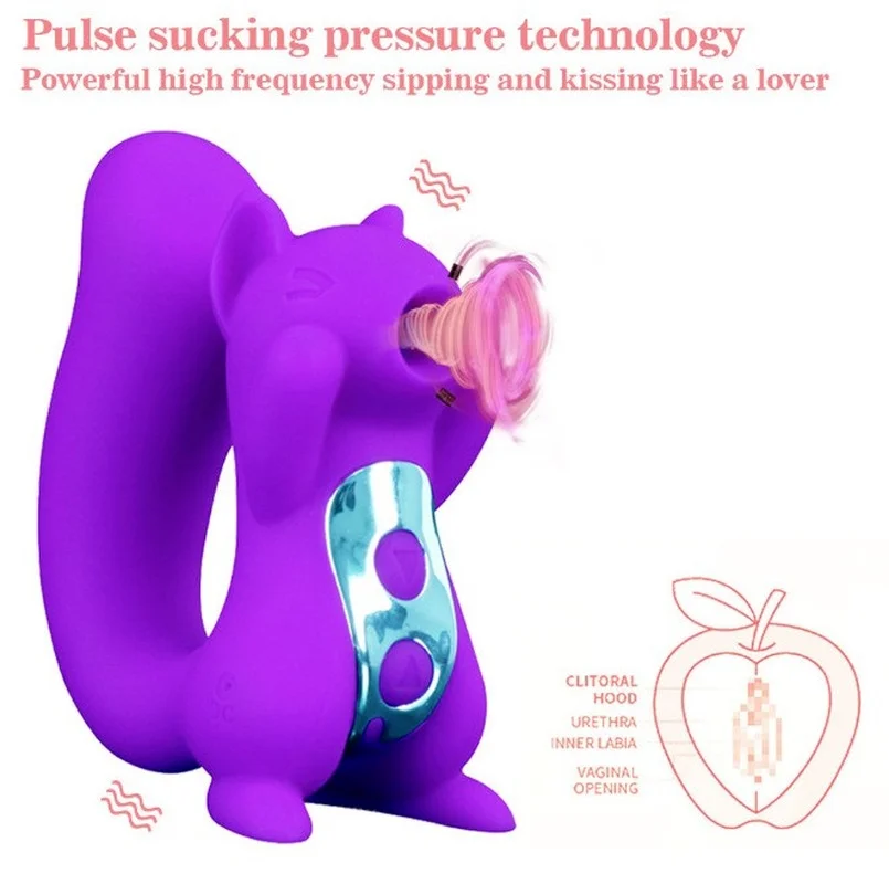 Squirrel Multifunction Clit Sucker Stimulation Sex Toys Sucking Breast Pussy Nipple for Women Vibrator Couple Teasing Fun 4