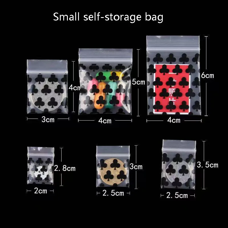 CuteMiniPlasticZipperBagZiplockBagZiplockPillPackagingPouches