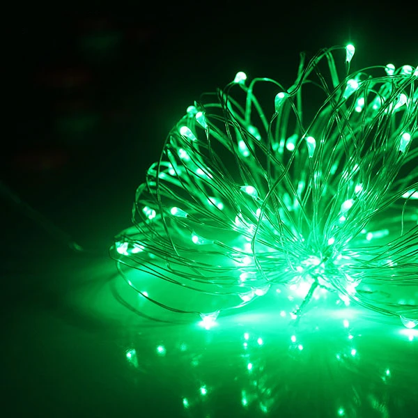thumbnail image 1 of Guirnalda de luces LED para exteriores con batería, alambre de cobre, para Navidad, fiestas, bodas, 8 colores, 1 of 5