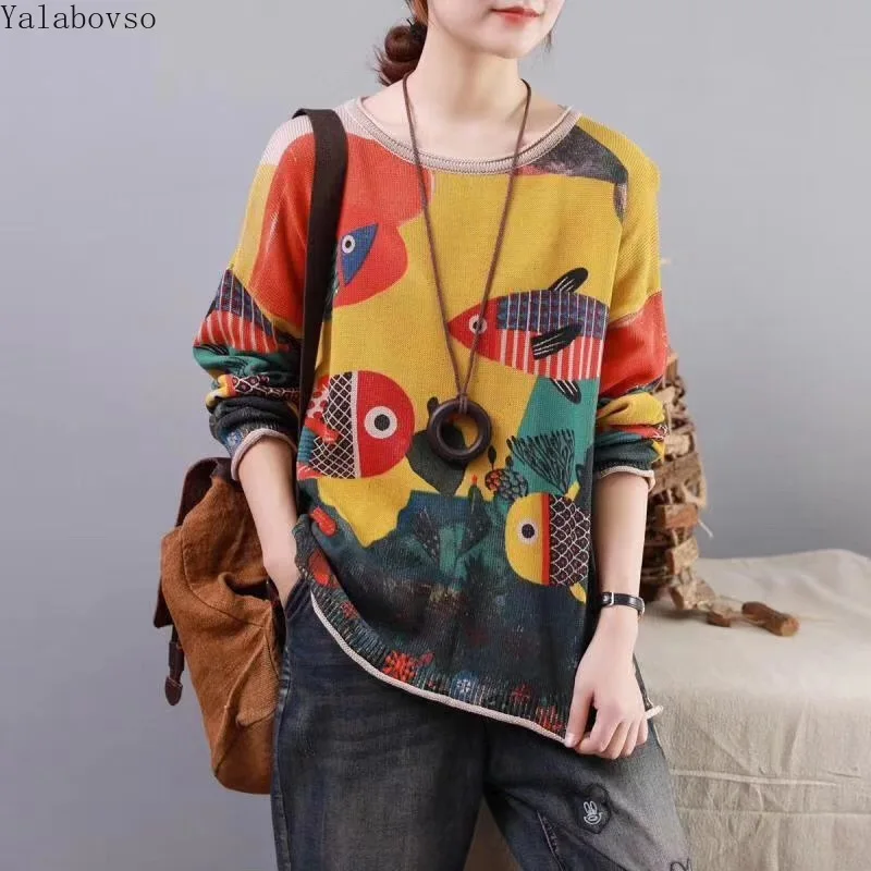 

2019 plus size Computer Knitted Sweaters O-Neck Pullovers Regular sweaters in Autumn for women Female pullovers CXC Z40