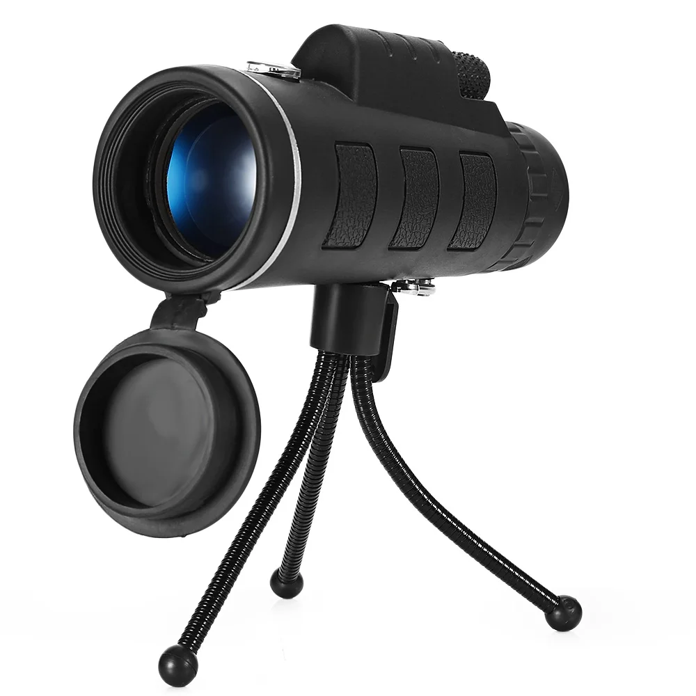 

40X60 Monocular Telescope Zoom Scope with Compass Phone Clip Tripod for Mobile Phone Camera New Arrival
