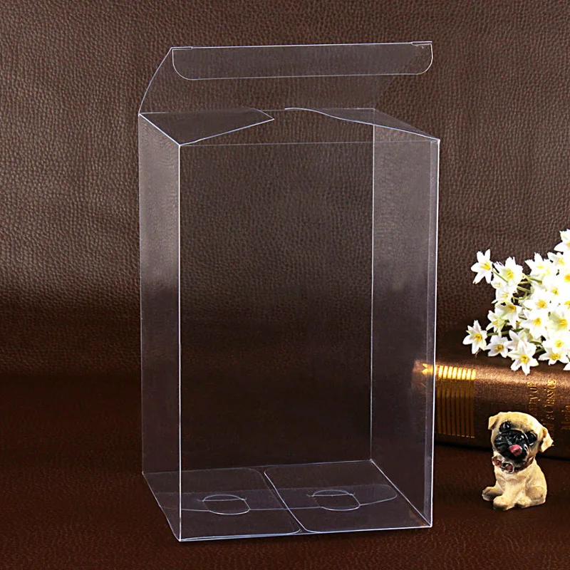 

20pcs 13*13*Hcm PVC Box Packing Cake/Gift/Doll Box,Wedding Candy Box Custom Logo Extra Transparent Waterproof Clear oversize