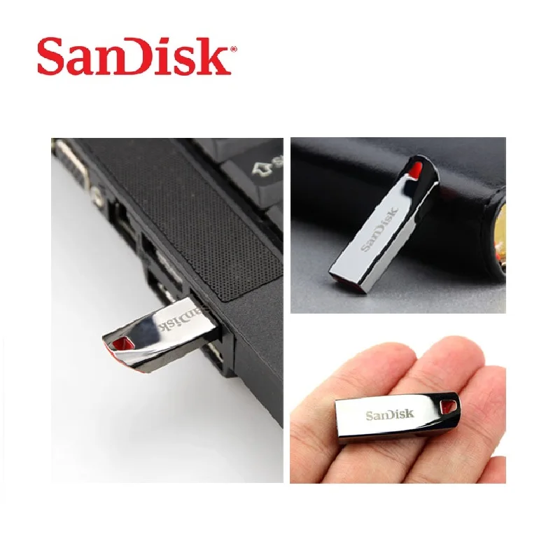 SanDisk USB флеш накопитель 2 0 дюйма 64 ГБ 32 16 ГБ|USB флэш-накопители| |