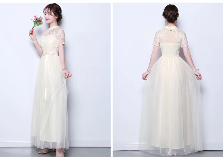 Vestido Azul Marino, длинное платье для свадебной вечеринки для женщин, фатиновые кружевные платья для подружек невесты, сексуальное платье для выпускного вечера цвета шампанского