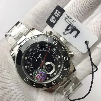 

RLX Silver watch Men 44MM luxury automatic mechanical black dial Watches white dial yacht-master AAA U1 factory