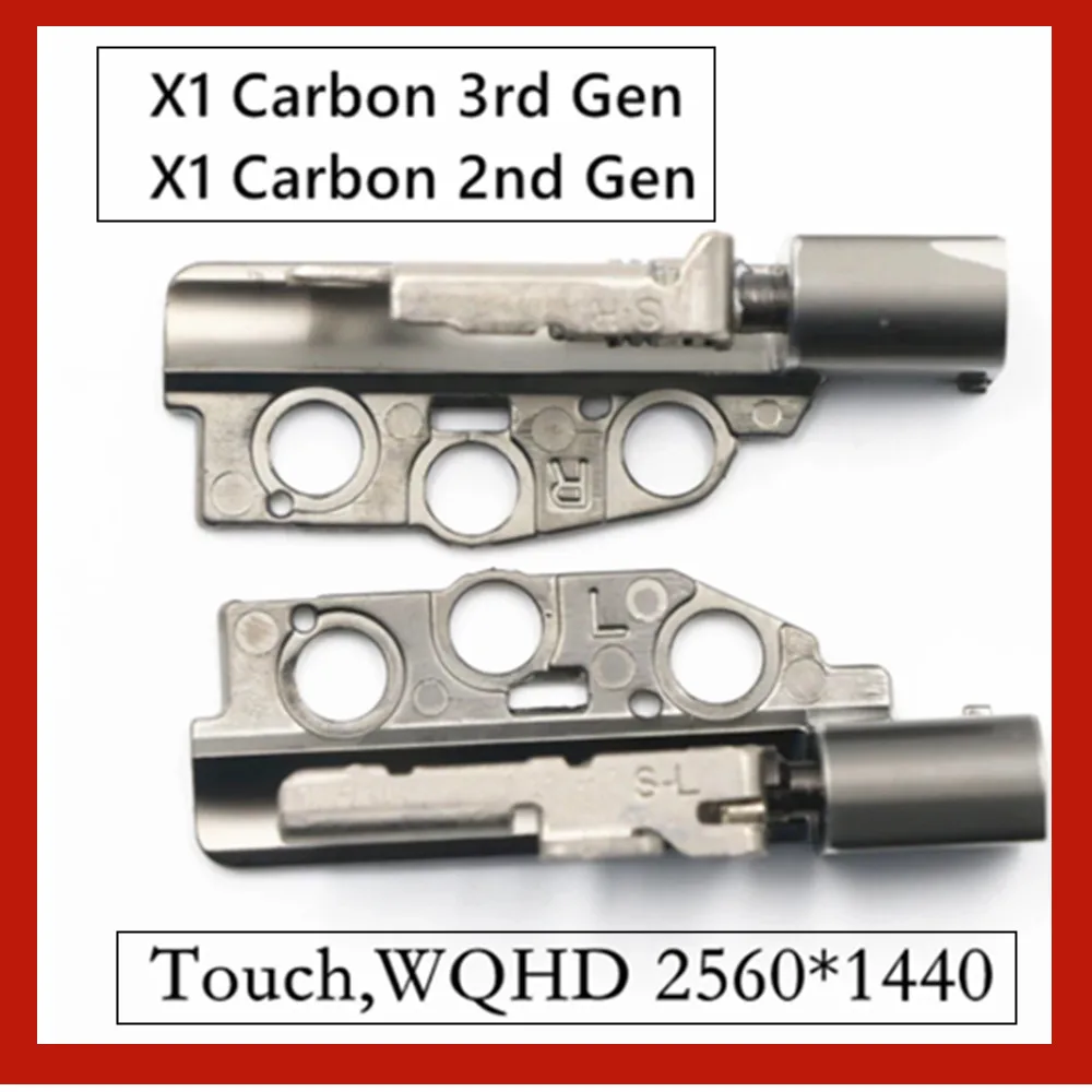 Touch WQHD 2560*1440 LCD Left Right Hinges Axis for Lenovo ThinkPad X1 Carbon Gen 2 3 20A7 20A8 20BS 20BT