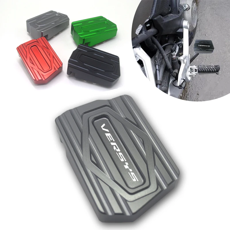 

Motorcycle Rear Brake Pedal Step Tip Plate Enlarge Extender Rear Foot Brake Lever Peg Pad Extension For Kawasaki Versys650