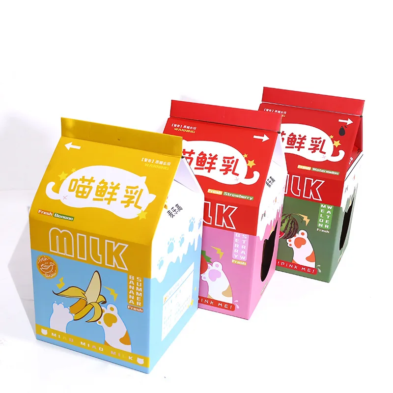 Milk-Box-Cat-House-Cat-Carton-Nest-Cat-Scratch-Board-Grinder-Claw-Wear-Resistant-Supplies-Pet (2)