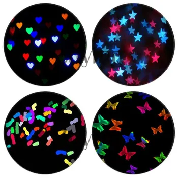 

Zdying Colorful Love Heart Butterfly Stars Lights 12/16/18/20/25mm Round Photo Glass Cabochon Demo Flat Back Making Findings
