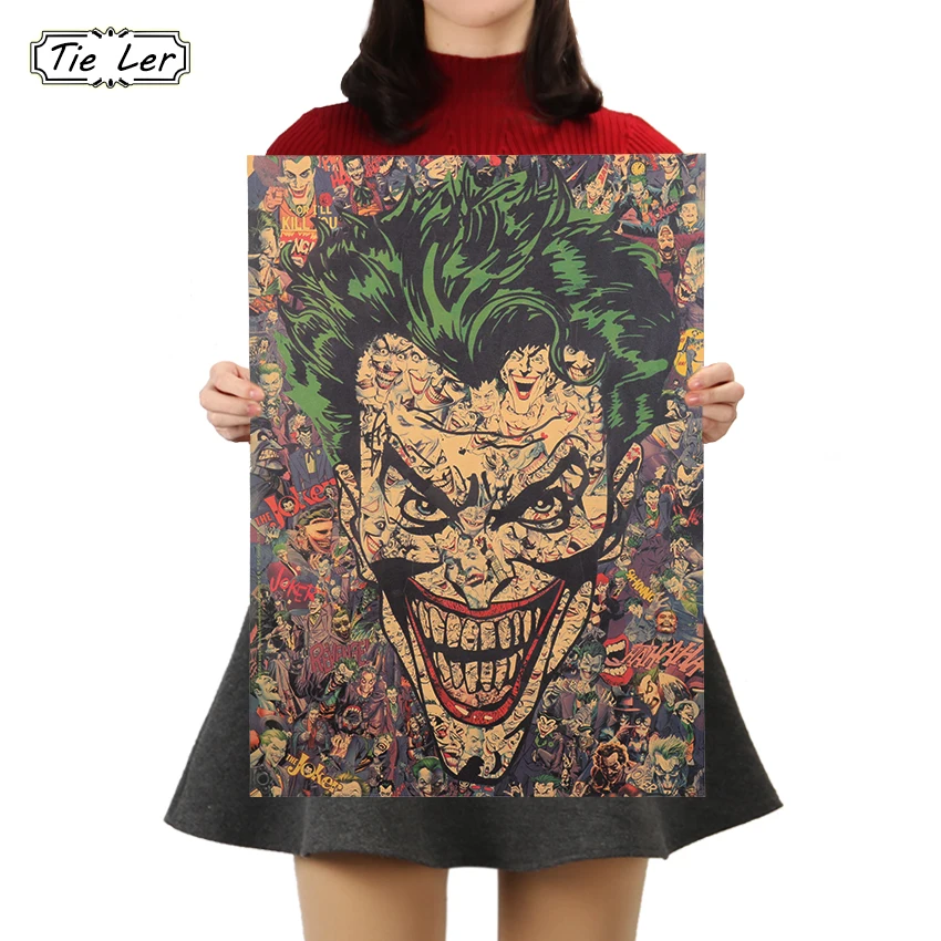 

TIE LER Classic Movie Retro Style Living Room Home Decoration Posters Adornment Kraft Paper Poster Wall Stickers 51x36cm