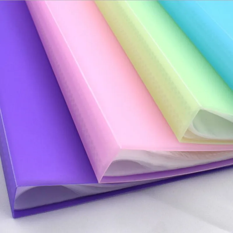 1PC 20/30/40/60 pages A4 Document Storage Filing Products Insert Test Paper Booklet Folder Document Storage Information Book