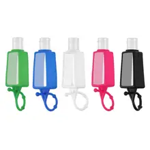 

30ml Hand Sanitizer Bottle Travel Bottle Kits Mini Empty Bottle Portable Refillable Bottle with Silicone Case Perfume Bottle New