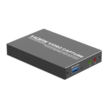 

Camera Via DSLR Grabber Audio MIC Input Video Card HDMI To USB 3.0 Live Broadcasts 4K 1080P 60fps Plug And Play