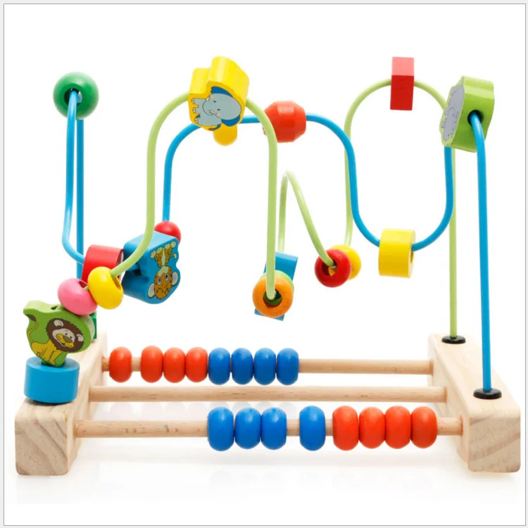 

MWZ Fun Animal Abacus Calculation Bead-stringing Toy Beaded Bracelet Building Blocks of CHILDREN'S Toy Educational Early Childho
