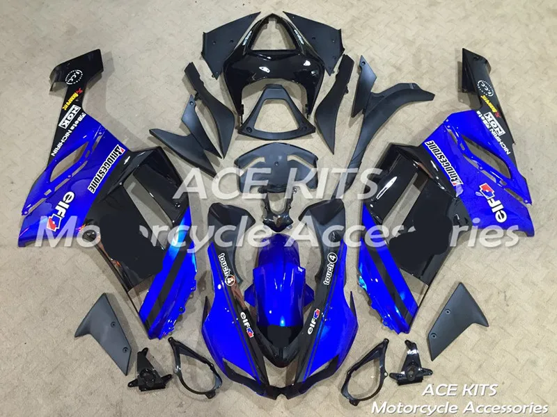Мотоциклетный обтекатель abs для kawasaki Ninja ZX6R 599 636 2007 2008 впрыска топлива Bodywor любого цвета, подходят к любому у ACE № 260