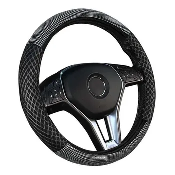 

For the car steering wheel cover hot drilling breathable ice silk handle cover cute gm interior accessories