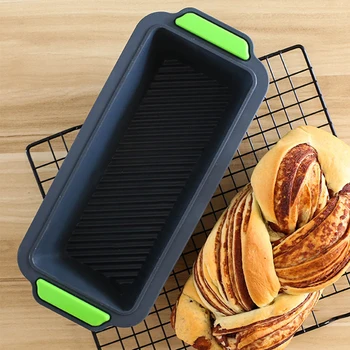 

Easy Clean Bread Mold Bakeware Multipurpose Nonstick Silicone Home Kitchen Soft Heat Resistant Pan Rectangular Toast Baking Tool