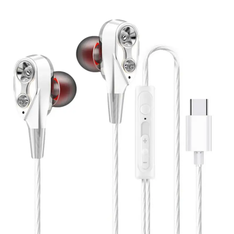 Hi Fi цифровой чип двойные динамические драйверы USB C вкладыши HiFi Тип Цифровые