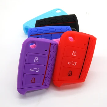 

Cheap Price Unique Car Accessories Products 3 Buttons Rose Red Protective Remote Control Silicone Car Key Cover Case Shell