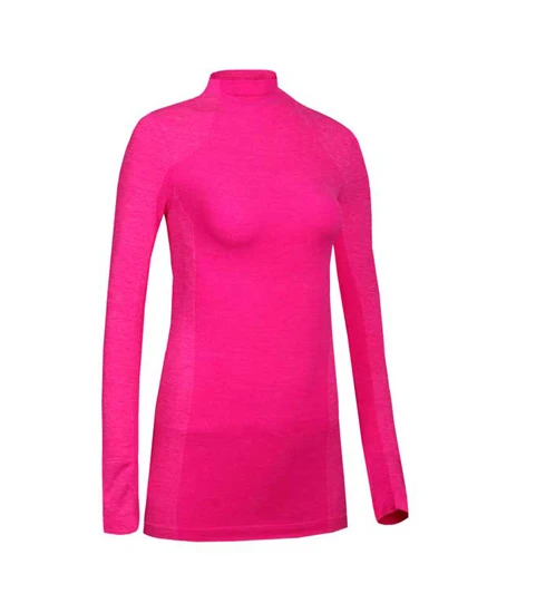 pink top Зимний спортивный костюм, термобелье, женское быстросохнущее высокоэластичное кальсоны для женщин, теплый комплект нижнего белья для женщин, комплект из двух предметов - Цвет: pink top