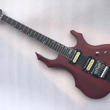 Профессиональная электрическая гитара, полностью прочная, корпус из красного дерева, 39 дюймов, 24 лада, 6 струн, электрогитара ra, высокое качество