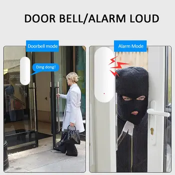 

Tuya Security Burglar Alarm Door Intrusion Detector Door Window Sensor Office Home Shop Wireless Smart