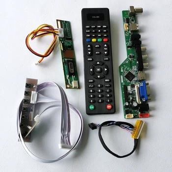 

Fit LP150X08/LP150X10 30Pins LVDS laptops panel 15" 1CCFL 1024*768 Audio HDMI VGA USB Remote LCD display controller card DIY kit