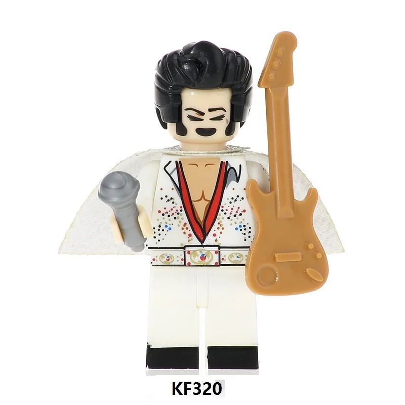 KF320 20Pcs No Box 20 шт. строительные блоки рок-группа guns N' Roses Axl Rose DJ Ashba Stinson Frank Ferrer либхер Фигурки игрушки для детей KF6105 - Цвет: KF320 20Pcs No Box