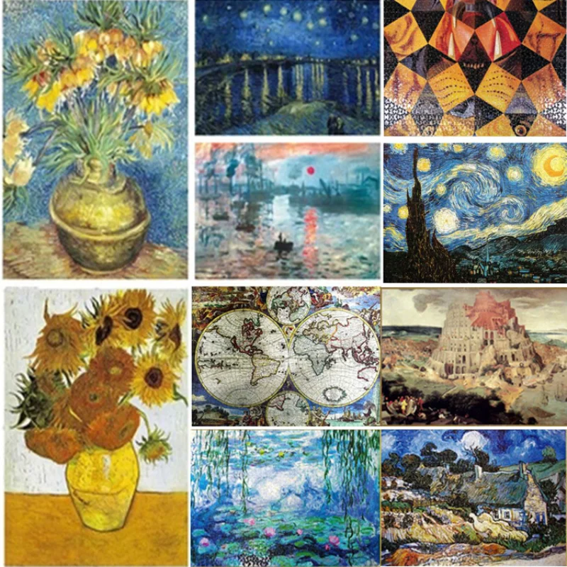 Puzzle Van Gogh Collage, 1 000 pieces