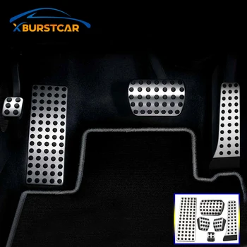 

Stainless Steel Car Pedals Accelerator Brake Footrest Pad for Mercedes Benz C E S GLK SLK CLS SL-Class W203 W204 W211 W212 W210