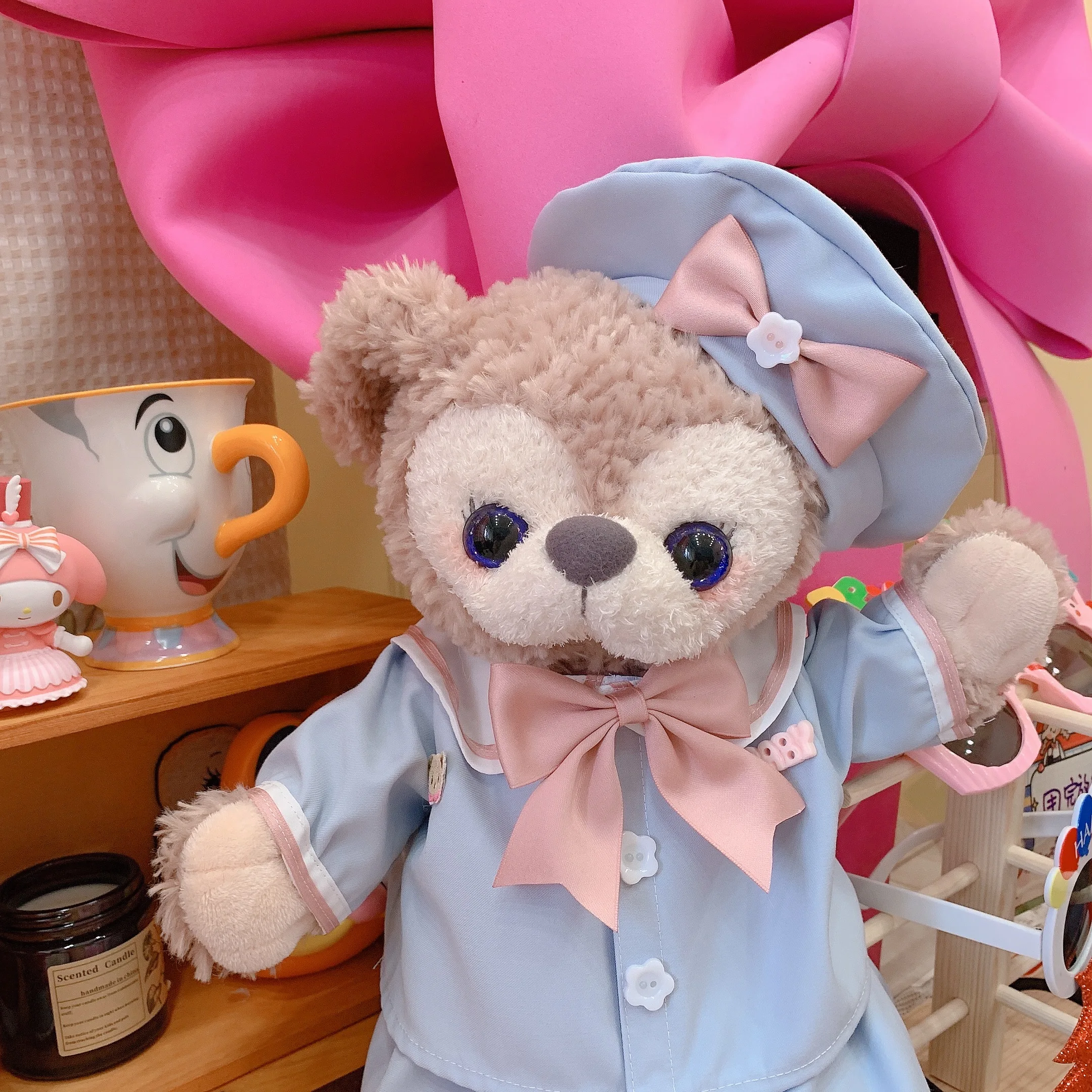 

Duffy bear clothes Shirley May for plush doll cow suit trousers hat cute couple suit