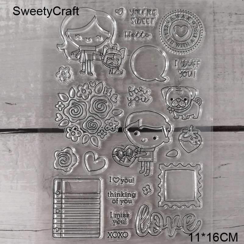 A0227 I Miss You Clear Stamps